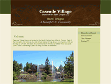 Tablet Screenshot of cascadevillagehomes.com